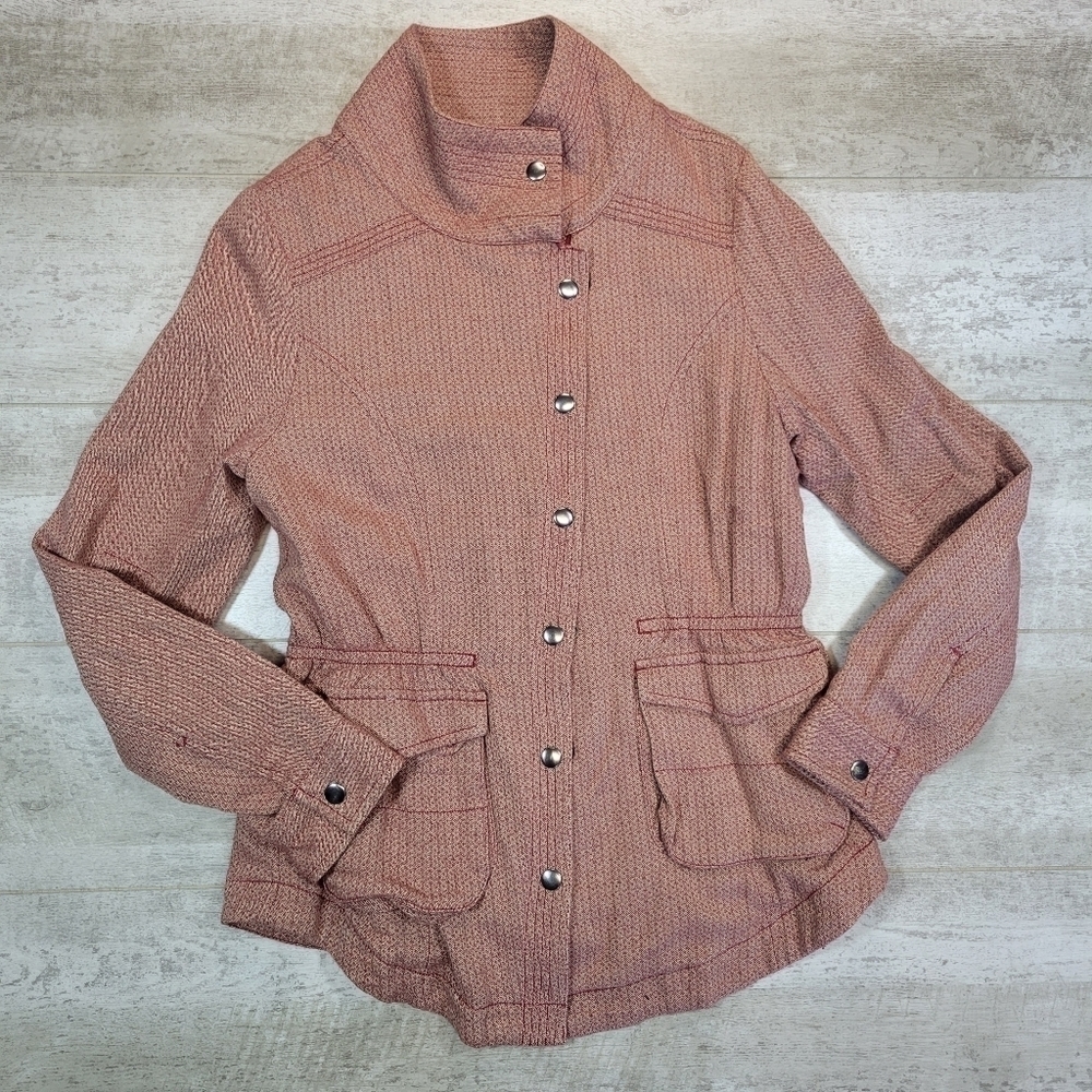 Adventura Orange Zip-Up Jacket 100% Organic Cotton
